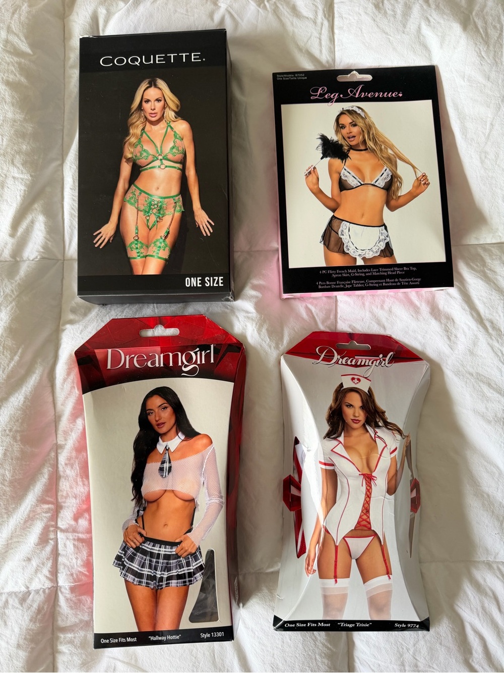 Dreamgirl Nurse & Schoolgirl Costume Duo Leg Avenue French Maid